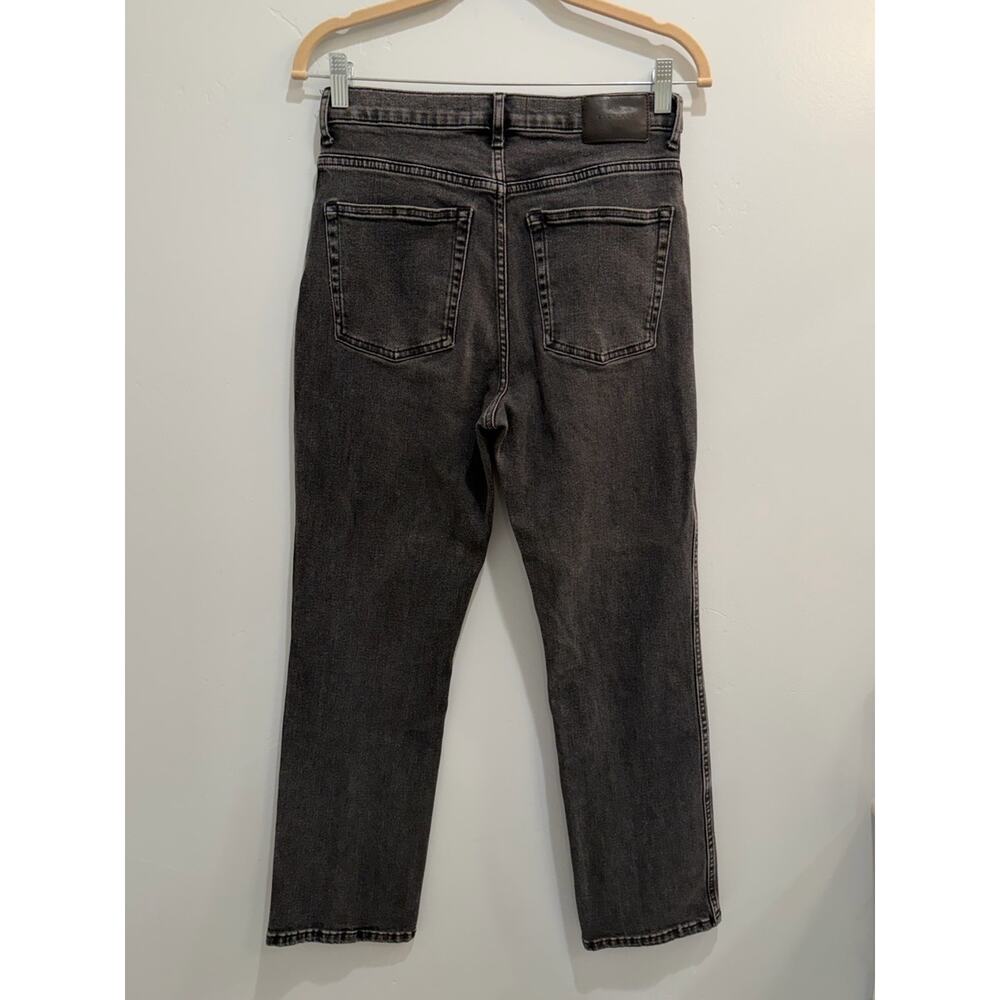 Everlane THE ORIGINAL CHEEKY JEAN Bootcut Washed Black High Rise Cropped Size 29 - Picture 6 of 9